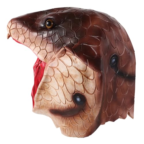 Masque animal effrayant de serpent réaliste pour cosplay réussi