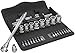 Wera 05004048001 8100 SB 8 Zyklop Metal Ratchet Set with Switch Lever, 3/8" Drive, Metric, 29 Pieces 4013288173928