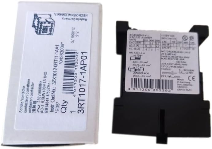 Contacteur 3RT1017-1AP01 Siemens neuf sous boîte d'origine avec garantie 1 an