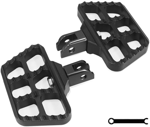 Harvards Chrome Rider Foot Pegs for Harley Softail 2018 Later Slim/Lower Rider/Street Bob/Fat Bob/Sport Glide with Board-To-Peg Conversion Kit P/N 50501640(For Rider)