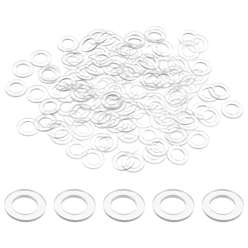 M METERXITY 100���� M6 PVC �����b�V���[ 6mm ���a 10mm �O�a 1mm �� �N���A ��s�@ �v���X�`�b�N ���b�V���[ �O�����b�g �h�A�n���h��/������/���� �n�[�h�E�F�A �����p �V�[�����O �X�y�[�T�[ �K�X�P�b�g �����O