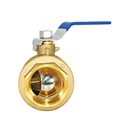 Image of Eastman IPS Heavy Duty Full Port Ball Valve, Brass Plumbing Fitting, 20055LF, 2 in. (Pack of 8)