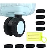 Galdexi 8 Pack Luggage Wheel Covers, Silicone Suitcase Wheel Protector for 2-2.4" Spinner Wheel, ...