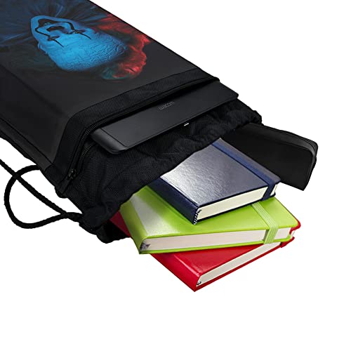 LOGOVISION It: Chapter 2 Blue Pennywise Drawstring Backpack Sports Bag Sackpack 17" x 13", Perfect for Gym, Yoga or Practice4