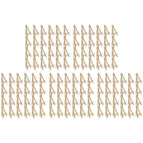 Mini présentoirs en bois 12,7 cm pour artisanat enfants et cartes de visite x120