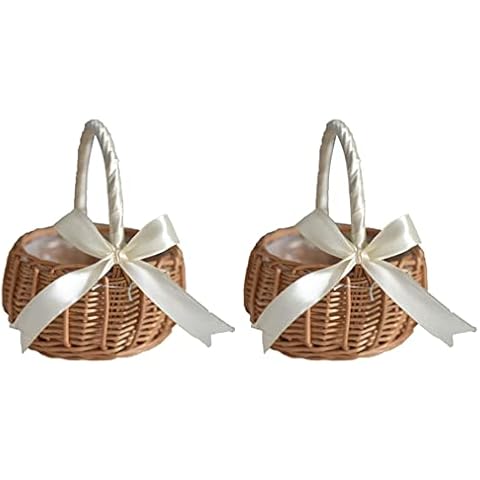 Povxlum Handmade Rattan Flower Basket Set Cover