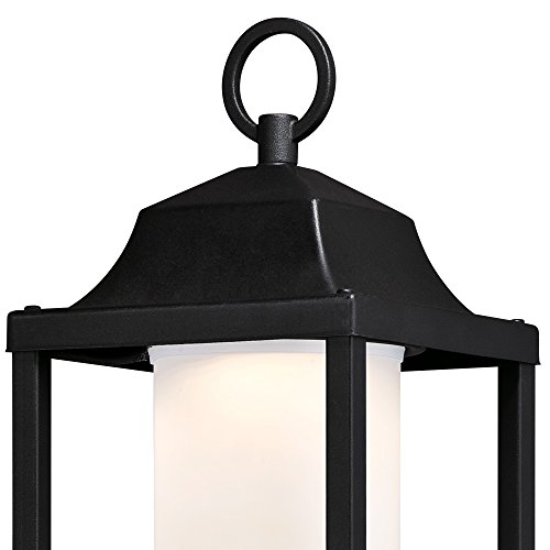 Westinghouse Lighting 6347300 Honey Brook One-Light Led Outdoor Post Top Fixture With Frosted Glass, Textured Black Finish #TOP2