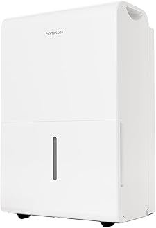 hOmeLabs 50 Pint Wi-Fi Dehumidifier for up to 7,000 Sq Ft Rooms (MAX 120 Pint at 95°F, 90% RH) – Powerful Humidity Control for Large Rooms and Basements