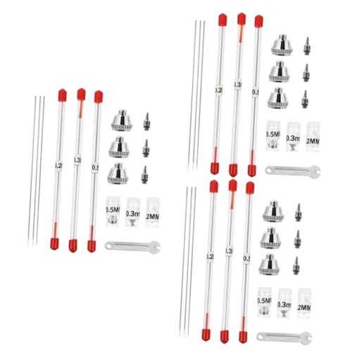 Kit buse et aiguille aérographe avec capuchon Lurrose pour le remplacement de pièces de rechange