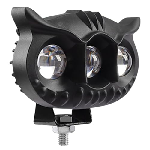 OUNONA Luz Led De Moto De Alta Brillo Faro Para Motocicleta Luz Auxiliar De Noche Diseño De Búho Para Conducción Diurna y Nocturna