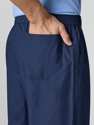 Image of XYXX Zen Cotton Solid Drawstring Pyjamas for Men | Relaxed Fit Lounge Pants with Side Pockets