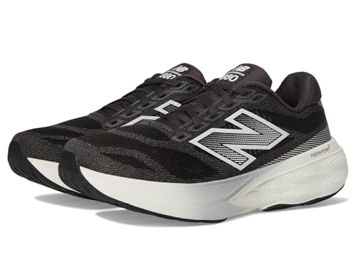 New Balance Women's Fresh Foam X 880 V15 Running Shoe, Black Cement/Sea Salt/Silver Metallic, 7 M