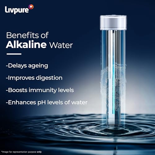 Image of Livpure Glo Star Alkaline Water Purifier | RO + UV+ UF+ Copper + Alk | 2X Power Filter | No Filter Cost for 2 years* | Save Upto 21,000 on Filters | 8 Stage Advance Purification | 7L Storage | Black