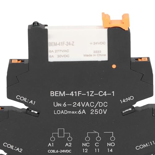 6V à 24V Relais Ultra Mince Montage sur Rail DIN Module de Relais à Semi-conducteurs Contrôle Cc AC Relais Ultra Mince SPDT 6A 1NO 1NC – vue 8