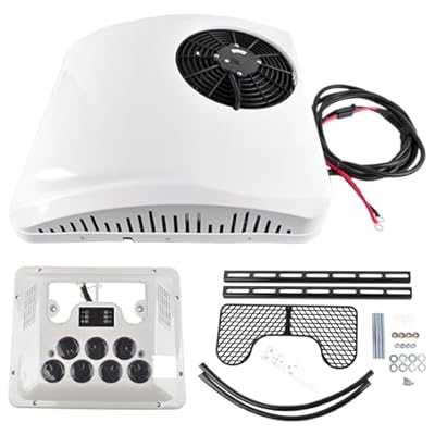 12V /24V Rooftop DC Air Conditioner, Heating & Cooling RV Air Conditioner, Electric Rooftop Air Conditioner for Trucks, RVs, Cranes, Buses, Excavators Mustrod
