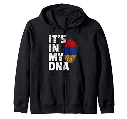 IT'S IN MY DNA Armenia Flag Pride National Country Roots Sweat à Capuche