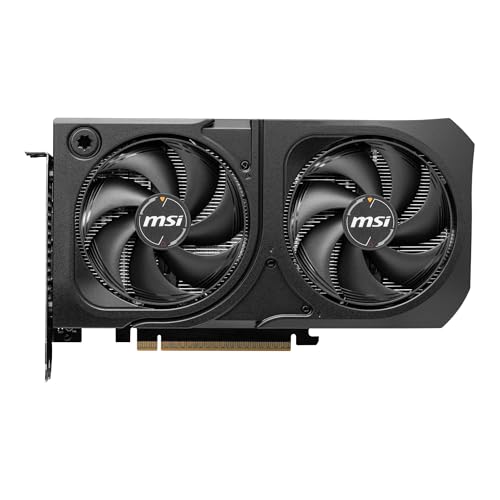 Image of MSI GeForce RTX 5060 Ti 16G Shadow 2X OC Plus Graphic Card - NVIDIA GeForce RTX 5060 Ti GPU, 16GB GDDR7 128-bit Memory, 28 Gbps, PCI Express Gen 5 x16 Interface, Upto 2602 MHz, STORMFORCE Fan
