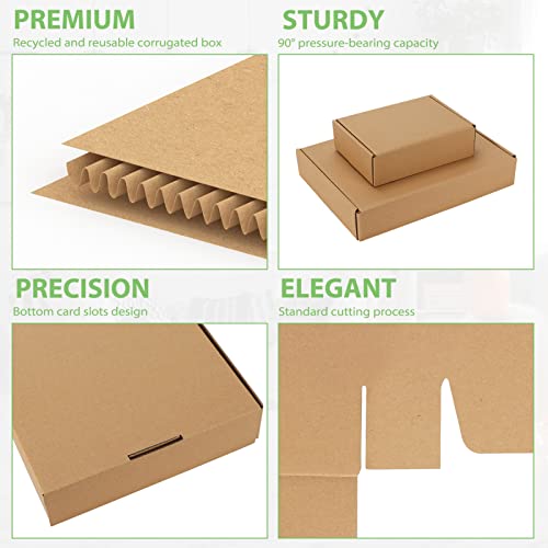 Pemtow 11X8X2 Shipping Boxes Set Of 20, Brown Corrugated Cardboard Literature Mailer Box For Packaging, Mailing, Business #TOP2