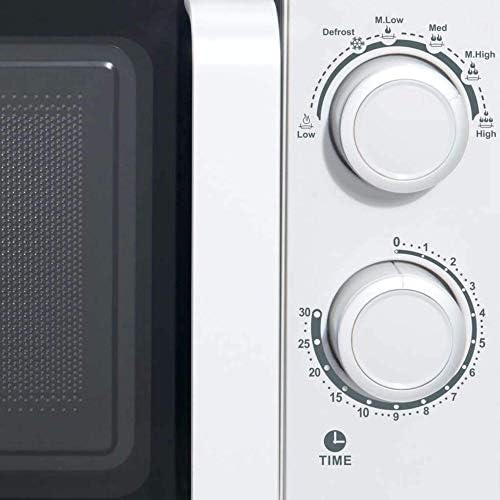 Haden Microwave With Stainless-Steel Interior  Defrost, Reheat & Cooking Functions, 700W, 20 Litre, White