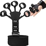 hogoo 2 PCS Finger Exerciser, 2023 New Grip Trainer, Adjustable Finger Exerciser and Finger stretcher - Treatment Grip Trainer, Rock Climbing Trainer, Basketball Guitar Workout finger strength