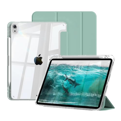 Coque iPad 11 Pouces pour Travailler et Voyager Léger Étui Vert Clair