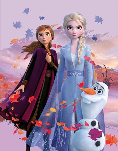 Disney Frozen 2 Kinder-Zimmer-Teppich Dreamteam 100 cm x 133 cm rutschhemmend lärmhemmend...