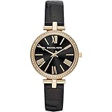 Wasserdichtigkeit: 3 ATM Michael Kors Damen Analog Quarz Uhr mit Leder Armband MK2789