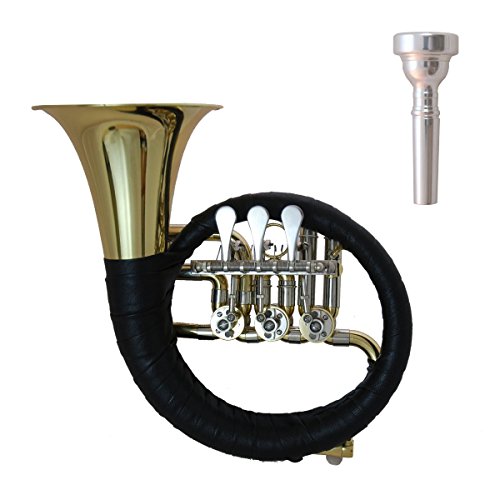 Tuyama® TJG-301 Ventil-Jagdhorn Fürst-Pless Ventilhorn Fürst-Pless-Horn in B Jagdhorn Posthorn (3 Drehventile)