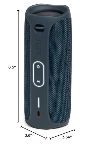 Image of JBL Flip 5 Portable Bluetooth Speaker - Ocean Blue (JBLFLIP5BLUAM) (Renewed)