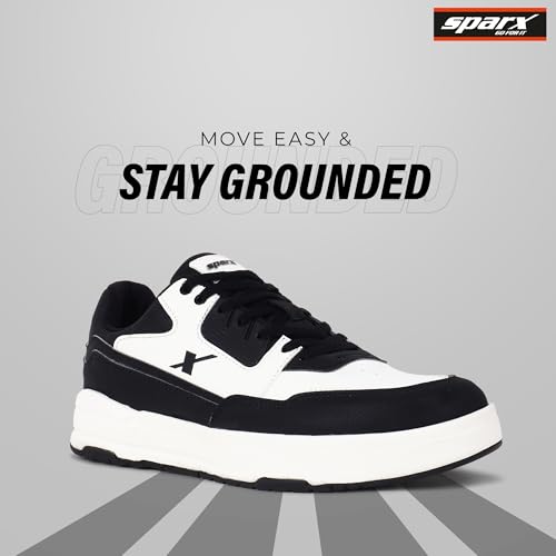 Image of SPARX Casual Sneakers for Men - Trendy Lace-Up Shoes with Soft Cushioning, Lightweight Comfort, Durable Sole & Everyday Fashion Wear