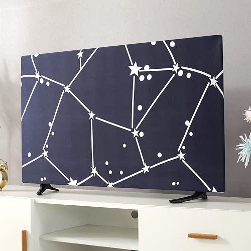 Jonscart Stretchable Dustproof Slipcover TV Screen Monitor Desktop Computer Dust Cover Protector Indoor Decor 22inch to 65inch (Starry Night,65inch)
