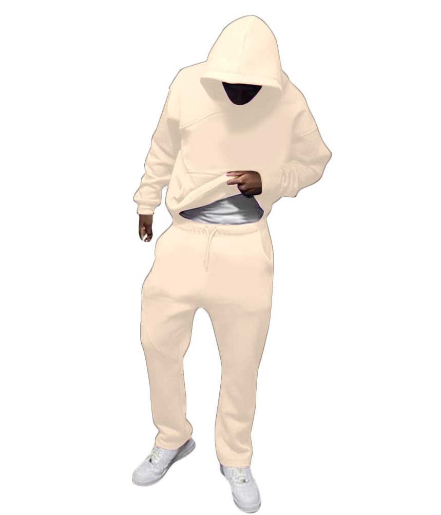 Tuta da jogging da uomo, 2 pezzi, stile hip hop, Y2K, con cappuccio e pantaloni da jogging, casual, comoda tuta sportiva, O rosso., S Tuta da jogging da uomo, 2 pezzi, stile hip hop, Y2K, con cappuccio e pantaloni da jogging, casual, comoda tuta sportiva, O rosso., S