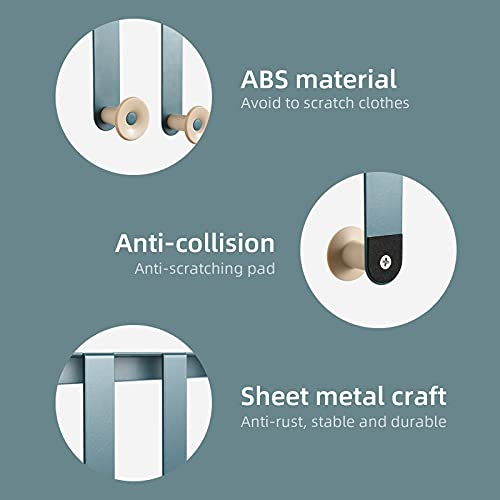 Lambye Over The Door Hook, Door Hooks for Hanging-6 Hooks,Towel Hanger, Over Door Towel Racks for Bathroom,Over Door Hooks for Hanging Clothes /Coats/Hats