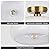 CLARSYNE Semi Flush Mount Ceiling Light Fixture, 11'' Vintage Mid-Century Gold with White Milk Glass Shade, Modern Farmhouse Lighting for Kitchen, Hallway, Bedroom, Foyer, Laundry Room, Schoolhouse