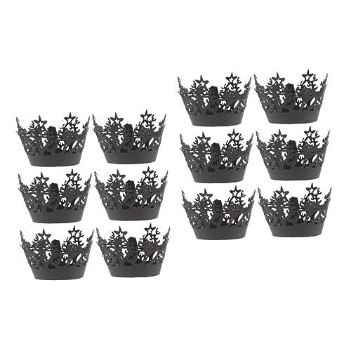 Cabilock 2 Juegos Vaso De Papel Hueco Envoltorios Para Cupcakes De Telaraña Horror Moldes Grandes Para Cupcakes Revestimientos Para Magdalenas Adorno De Taza De Pastel Asperja Uds * 2