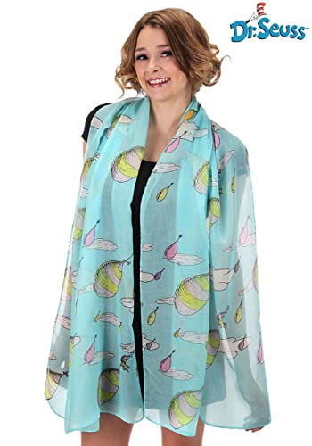 elope Oh the Places You'll Go! Dr. Seuss Lightweight Scarf - Printed Cat in the Hat Design, Officially Licensed2