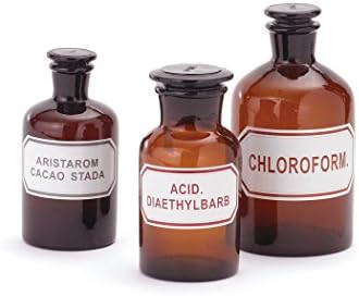 Go Home Ltd Set of Three Chemistry Bottles