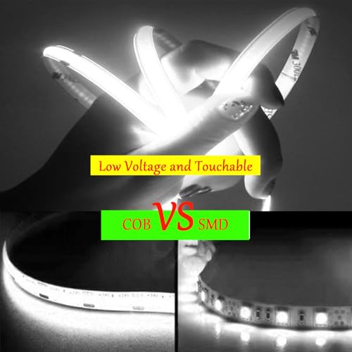 Tira de LED COB 2835 16.4ft 2000 LEDs Luz Día 6000K miniatura 6