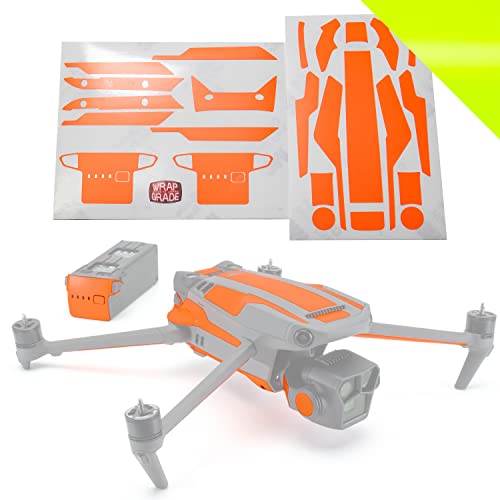 Image of WRAPGRADE Partial Skin Stickers for DJI Mavic 3 Pro Accent Color (NEON Yellow)