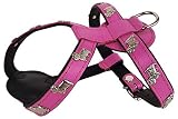 *Westie* HUNDEGESCHIRR - Geschirr, Brustkorb 42-47cm Echt Leder- ROSA
