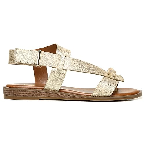 Image of Franco Sarto Womens Glenni Ankle Strap Flat Sandals