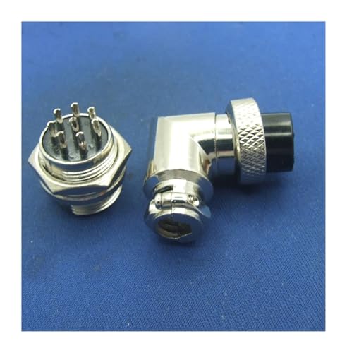 Conector GX16 de 8 pines con codo de 90 grados antitirones 3