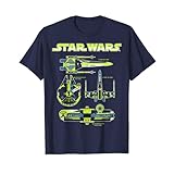 スターウォーズ船の回路図 Tシャツ