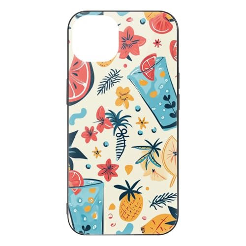 CRIVOTA for iPhone 14 Plus Case - All-New Fruit Design, Glass Back + TPU Inner Shell, Military-Grade Tested, Extreme Slimness, Precise Cutouts, Cell Phone Cases for Men Women