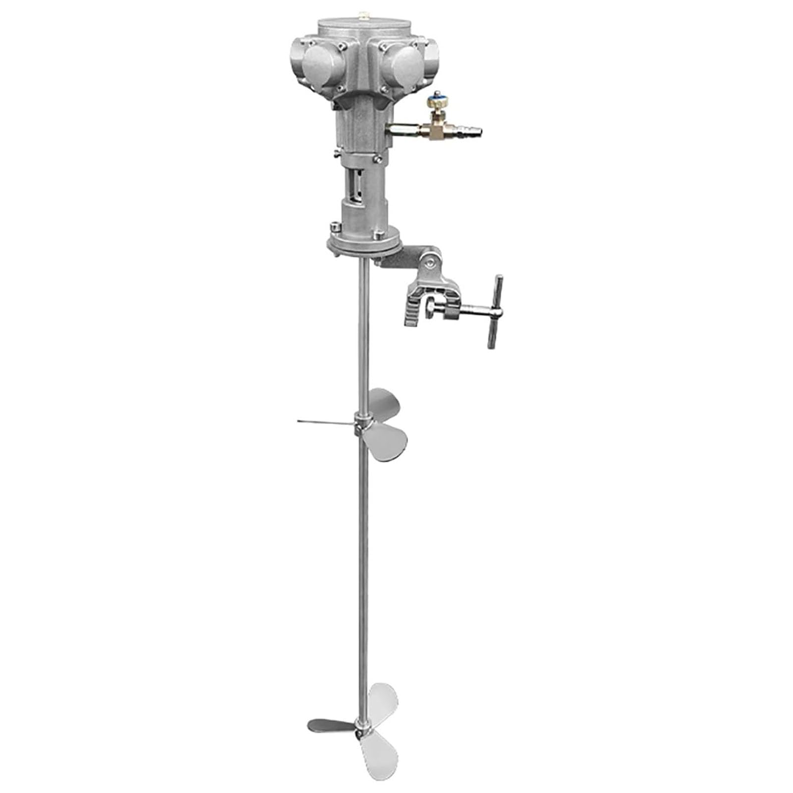 SBCGFY 3/4Hp Ibc Air Agitator - High-Efficiency Pneumatic Paint Mixer For Viscous Liquids, 1600 Rpm, 880Mm Stirring Rod, 200Mm Impeller Diameter