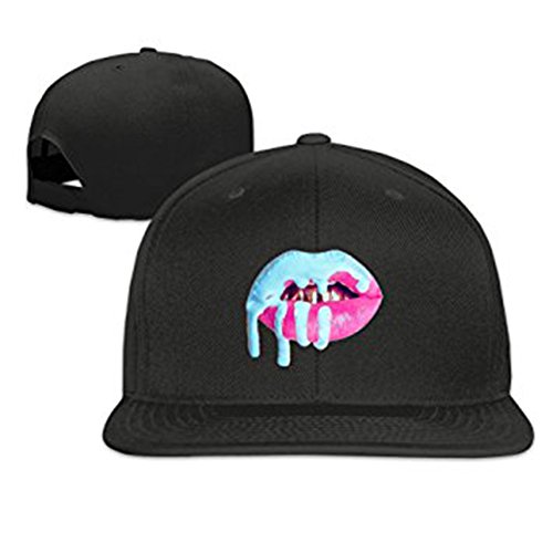 Hittings Tom Cool Unisex Kylie Jenner Lips Baseball Hat Pink Black
