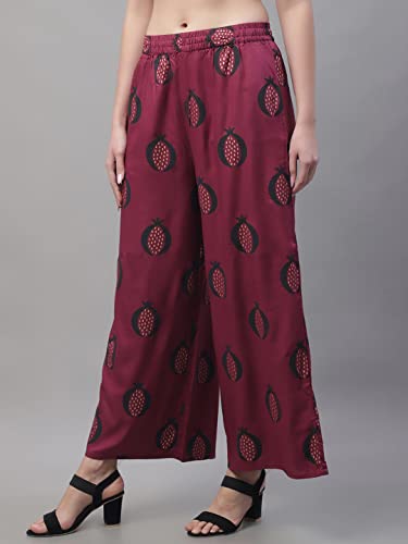 Image of Pistaa's Women's Regular Fit High Rise Palazzo