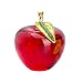 H&D Glaze Crystal Apple Paperweight Craft Decoration (red)