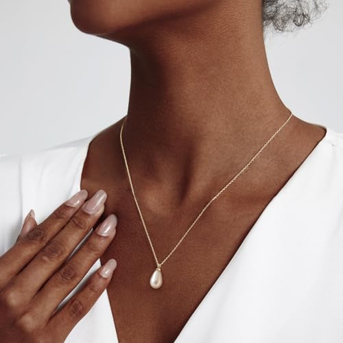 Image of Zeffy Gold Pearl Necklace for Women, Dainty 14K Gold /Silve Plated Layered Pearl Choker Pearl Earrings Pearl Bracelets Wedding Trendy Gold Jewelry Set for Women Gifts