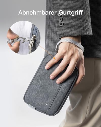 Inateck Kabeltasche Elektronik Organizer, Spritzwasserfester Zubehör Tasche – Ansicht 7